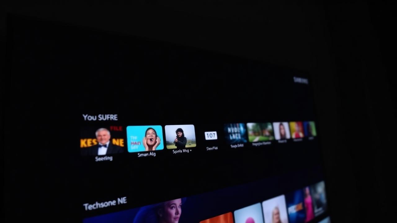 Smart TV Samsung Tizen com apps de streaming